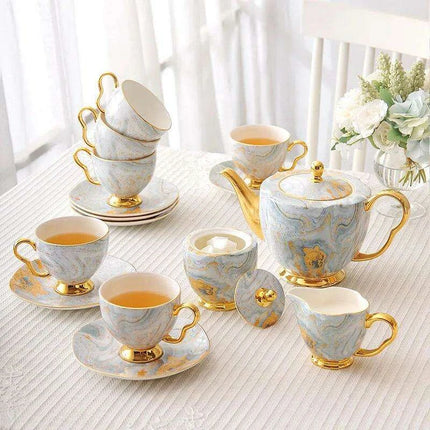 Refined English Bone China Tea Set: Elevate Your Afternoon Tea Experience