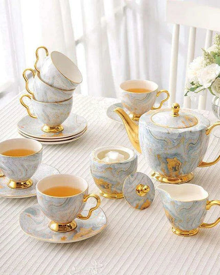Refined English Bone China Tea Set: Elevate Your Afternoon Tea Experience