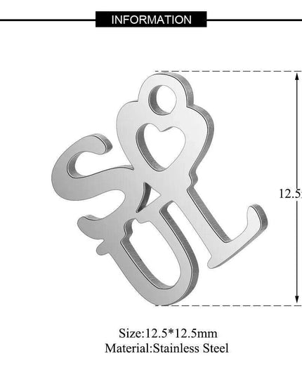 Inspirational 10-Pack Stainless Steel Charms for Creative Jewelry Making