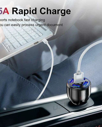 Multi-Device Quick Charge USB Car Charger for iPhone 12 and All Smartphones - Your Ideal Travel Companion