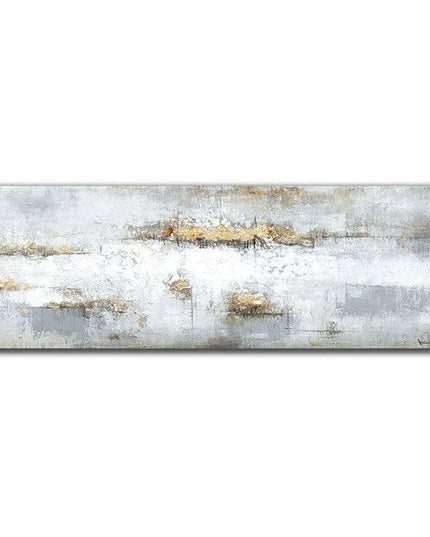 Customizable White Abstract Canvas Print - Chic Wall Art for Contemporary Living Room Redesign