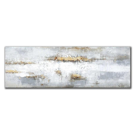 Customizable White Abstract Canvas Print - Chic Wall Art for Contemporary Living Room Redesign
