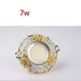 Luxurious Gold Resin Ceiling Fixture with Stylish Integrated Spotlights