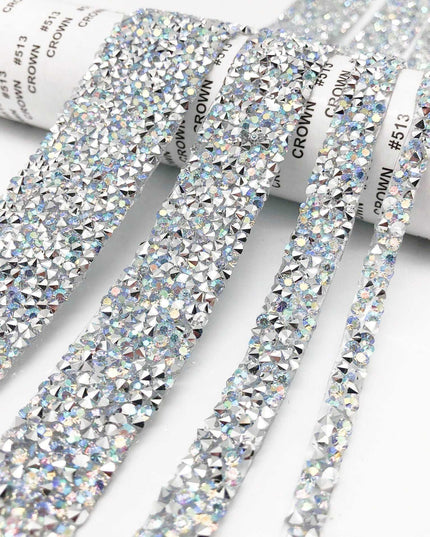 Sparkling Rhinestone Trim Kit for Creative Crafting - 1 Yard of Glamorous Elegance