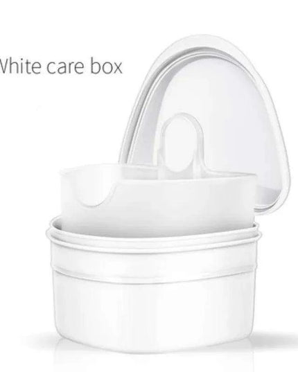 Y-Kelin Stylish Denture Care Kit with Complimentary Cleaning Tablets in Four Vibrant Colors