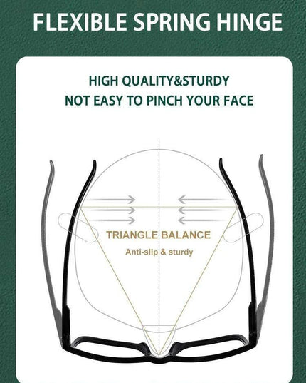 Chic Oversized Square Reading Glasses for Modern Men