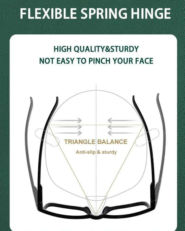 Chic Oversized Square Reading Glasses for Modern Men