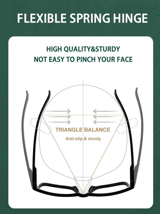 Chic Oversized Square Reading Glasses for Modern Men