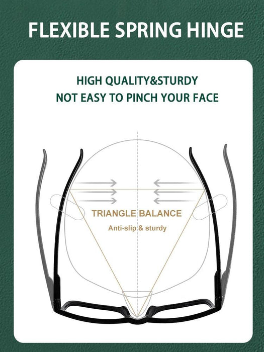 Chic Oversized Square Reading Glasses for Modern Men