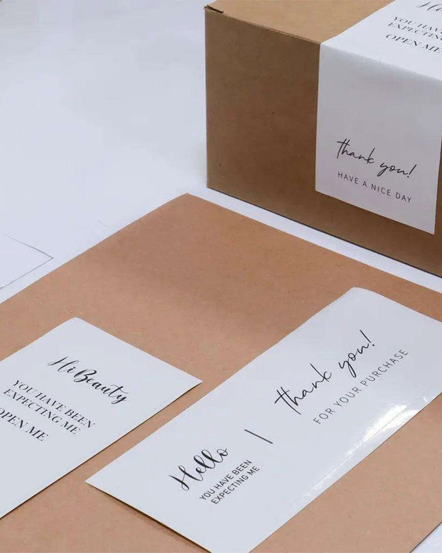 Charming "Nice To Meet You Too" Adhesive Thank You Seals - Pack of 20-50