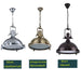 Industrial Vintage Black Metal Pendant Light for Rustic Home Interiors