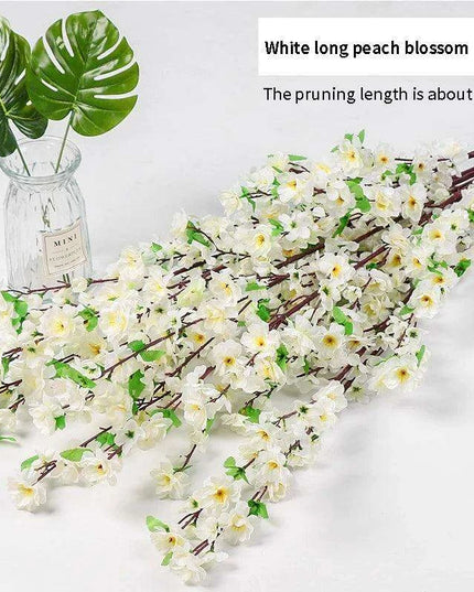 Silk Cherry Blossom Stems - 65CM & 125CM Faux Floral Arrangements for All-Season Home and Event Decor