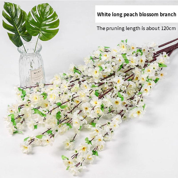 Silk Cherry Blossom Stems - 65CM & 125CM Faux Floral Arrangements for All-Season Home and Event Decor