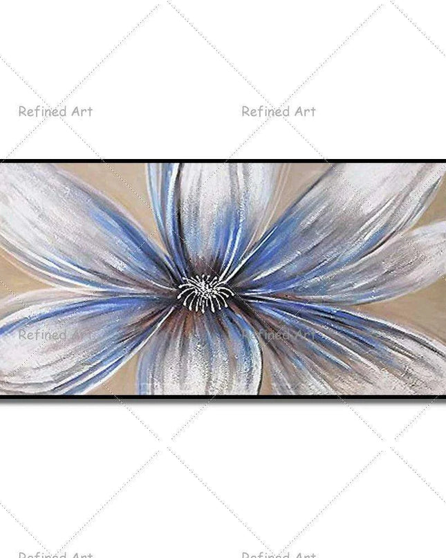 Floral Elegance: Customizable Hand-Painted Oil Canvas Art for Modern Home Decor