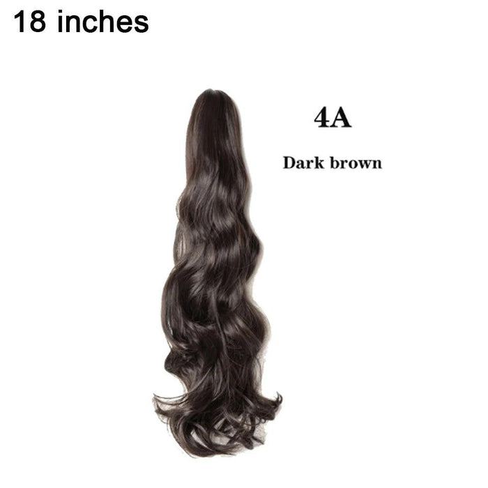 Effortless Glamour Long Wavy Clip-In Ponytail Extension for Instant Transformation