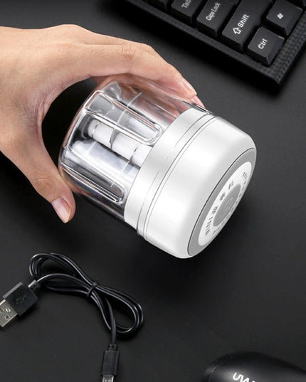 Compact Electric Garlic Chopper with Quick-Slice Technology and Adjustable Capacity