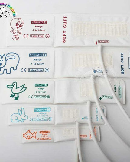 Versatile Adjustable Blood Pressure Cuff Set for Newborn Pets - Multiple Size Options for Precise Measurements