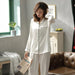 Silk Satin Summer Pajama Set for Women - Elegant Solid Color Sleepwear Kit