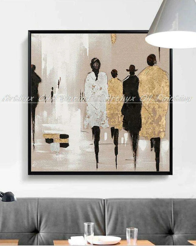 Contemporary Urban Elegance: Handcrafted Acrylic Art for Modern Living Spaces