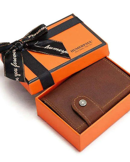 Premium RFID Business Wallet with Quick-Access Card Holder and Money Clip