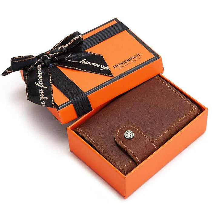 Premium RFID Business Wallet with Quick-Access Card Holder and Money Clip