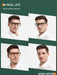 Chic Oversized Square Reading Glasses for Modern Men