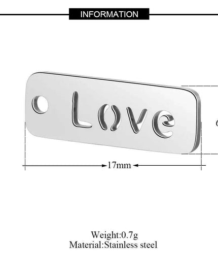 Inspirational 10-Pack Stainless Steel Charms for Creative Jewelry Making