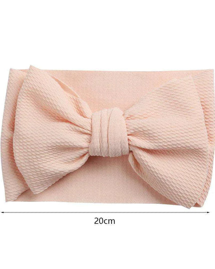 Chic Oversized Bow Turban Headband for Fashion-Forward Baby Girls
