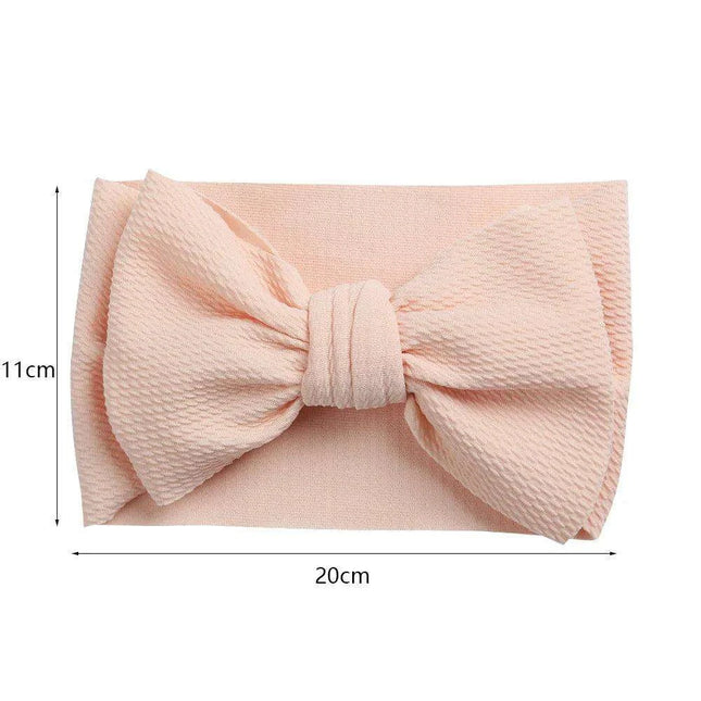 Chic Oversized Bow Turban Headband for Fashion-Forward Baby Girls