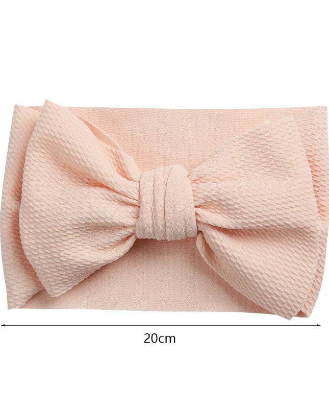 Chic Oversized Bow Turban Headband for Fashion-Forward Baby Girls