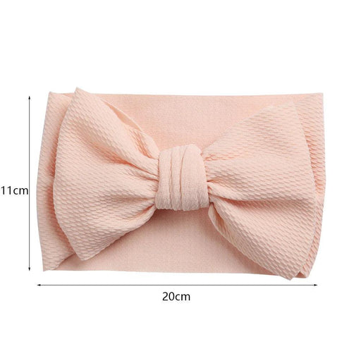 Chic Oversized Bow Turban Headband for Fashion-Forward Baby Girls