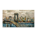 Cityscape Symphony: Abstract Urban Oil Painting Canvas for Contemporary Living Spaces