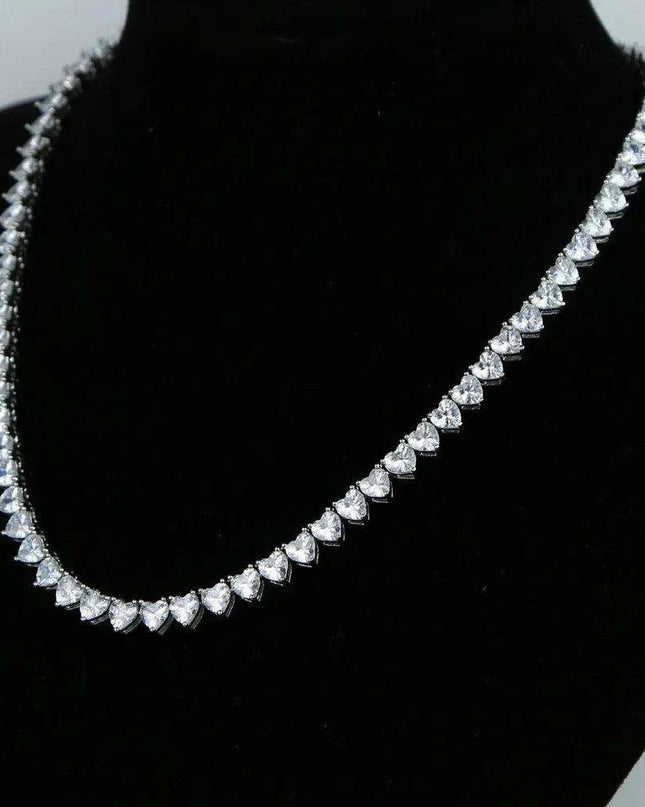 Radiant Desire CZ Diamond Tennis Necklace
