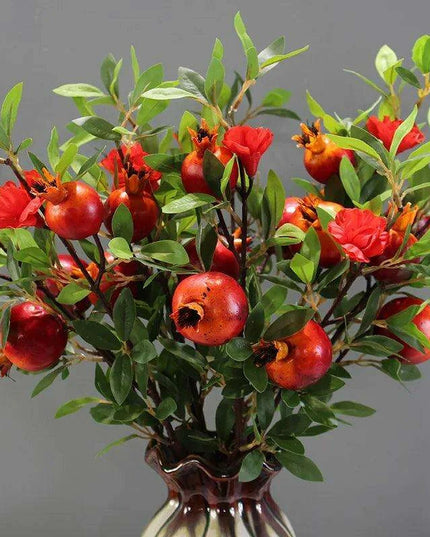 Artificial Flower Pomegranate Branch for Home Decor