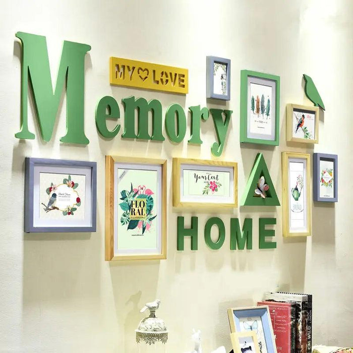 Rustic Charm 11-Piece Photo Frame Set for Cozy Home Decor