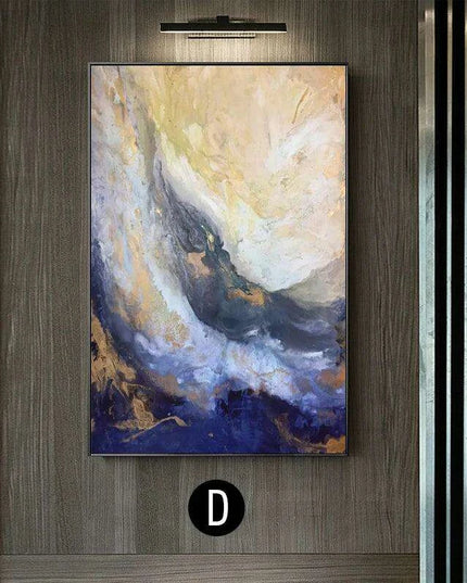 Tranquil Abstract Canvas Art in Nordic Blue - Stylish Modern Decor for Any Space
