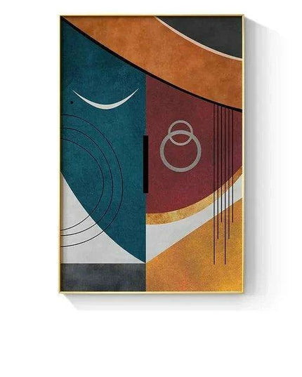 Chic Geometric Faces Canvas Artwork - Modern Wall Decor for Stylish Homes