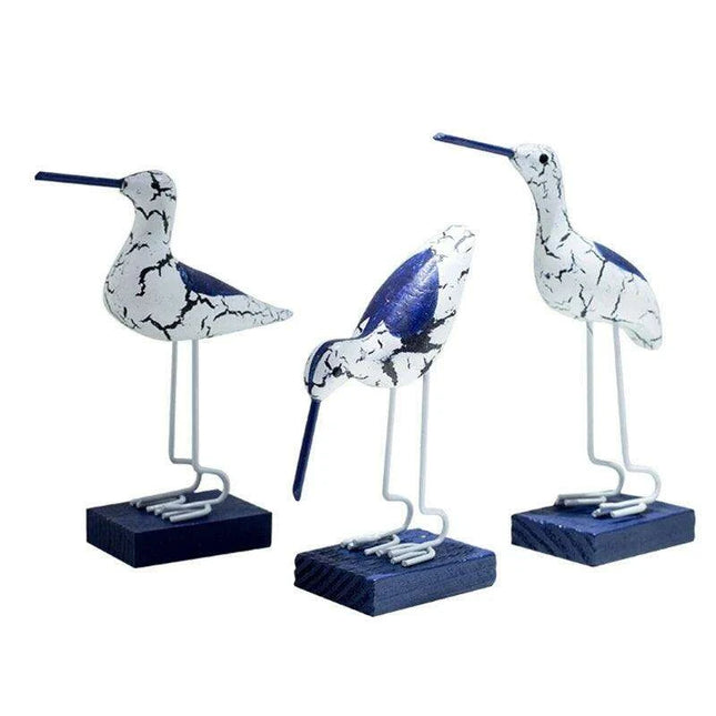 Seaside Elegance Handcrafted Wooden Seagull Sculpture - Unique Home and Event Decor