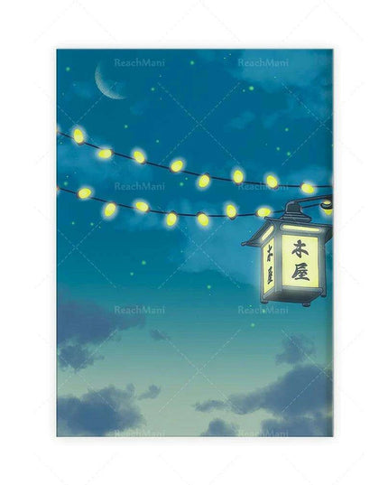 Celestial Lofi Night Sky Art Print - Japanese Inspired Wall Decor