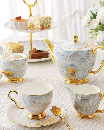 Refined English Bone China Tea Set: Elevate Your Afternoon Tea Experience
