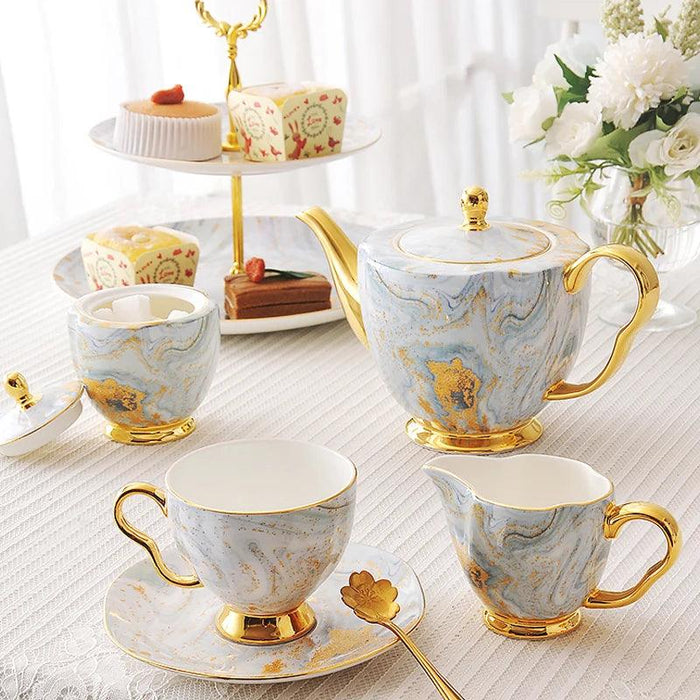 Elegant English Porcelain Tea Set for Sophisticated Tea Moments