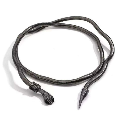 Edgy Bendy Snake Jewelry Set - Punk Chic for Everyone