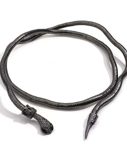 Edgy Bendy Snake Jewelry Set - Punk Chic for Everyone