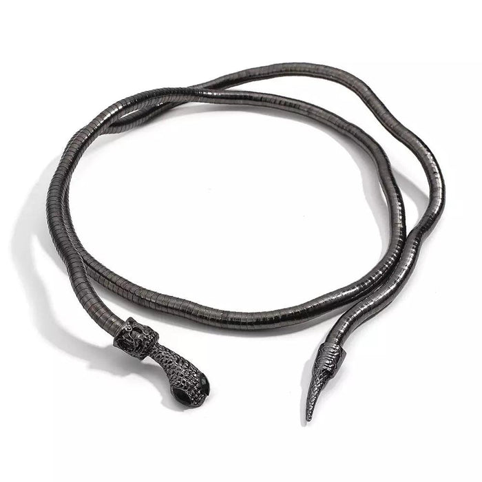 Edgy Bendy Snake Jewelry Set - Punk Chic for Everyone