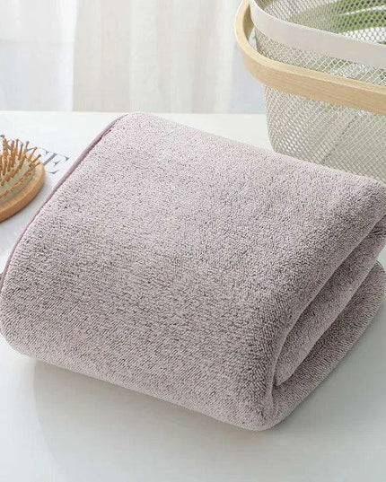 Supreme Comfort Striped Bamboo Coral Fleece Towel Set - Perfect for Bathing and Beaching