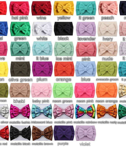 Stylish Vibrant Hair Bow Headband Collection for Kids by YANJIE 2023