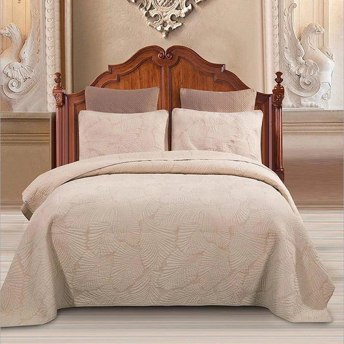 Reversible Ultra Soft 100% Cotton Bedspread Ensemble with Pillow Shams – Chic All-Season Quilted Bedding Set (3/5 Pieces)