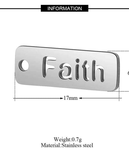 Inspirational 10-Pack Stainless Steel Charms for Creative Jewelry Making