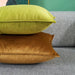 Plush Golden Velvet Pillow Cover Set - Perfect for Home, Vehicle, and Office Elegance