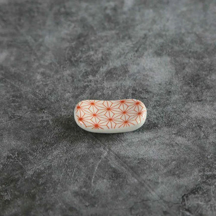 Elegant Square Ceramic Chopstick Holder - 1pc for Stylish Dining Experience